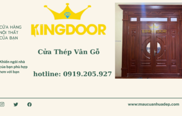 Cửa thép vân gỗ tại Châu Thành