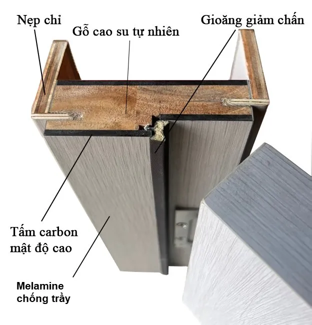 Cửa gỗ carbon 6001 – Normon No.01