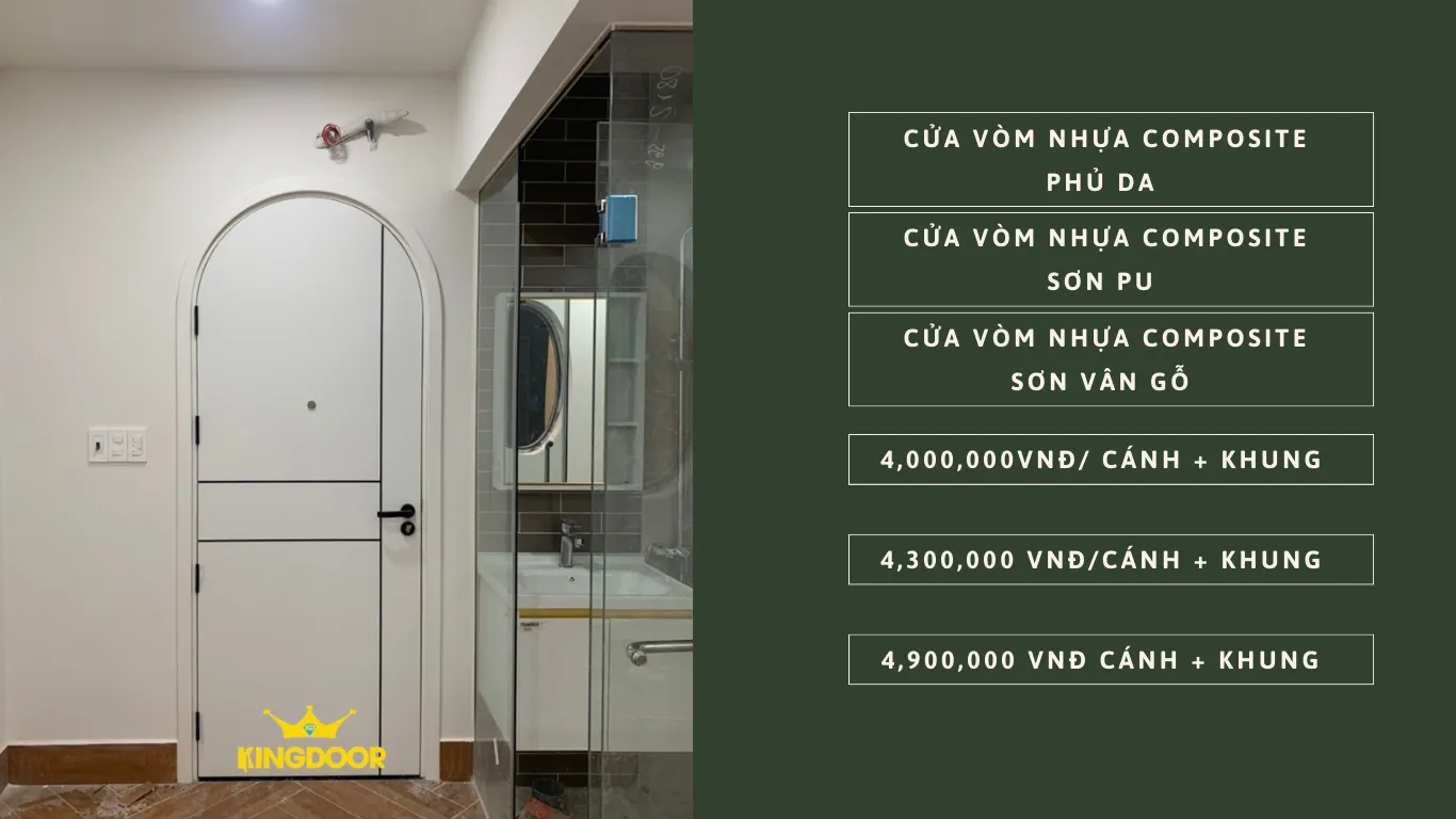 Cửa vòm nhựa composite tại Hóc Môn